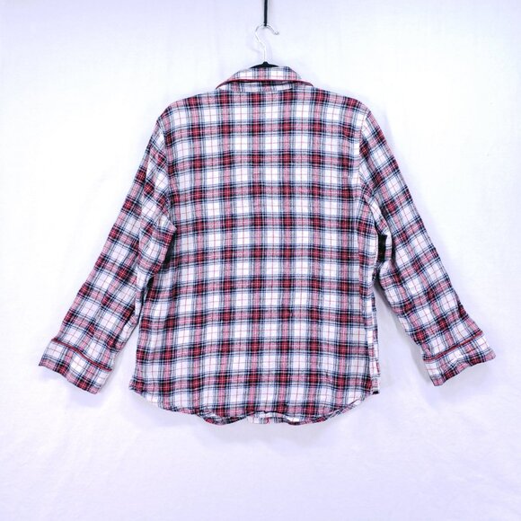 Lauren Ralph Lauren Red Plaid Cotton Flannel Sleepwear Pajama Top n Pants Set XL - Picture 7 of 16